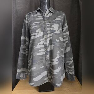 Express Gray Camouflage Shirt